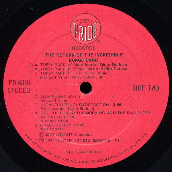 The Incredible Bongo Band ~ The Return Of The Incredible Bongo Band (Vinyl) - Djungel & Jazz