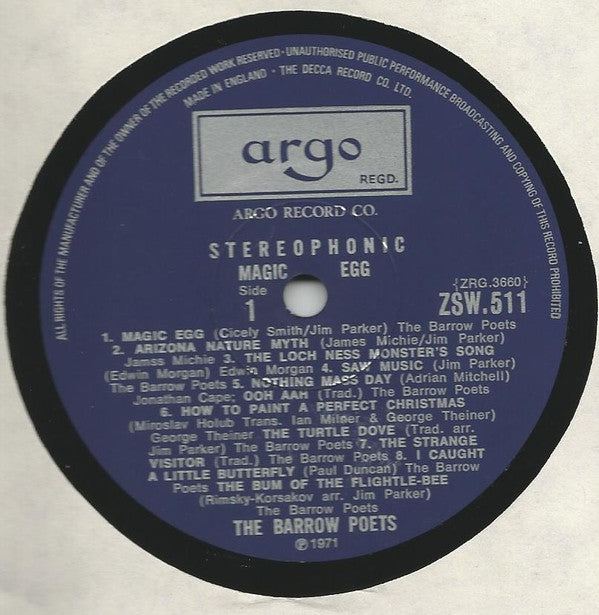 The Barrow Poets ~ Magic Egg (Vinyl) - Djungel & Jazz