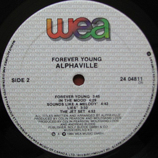 Alphaville ~ Forever Young (Vinyl) - Djungel & Jazz
