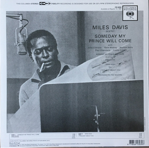 Miles Davis Sextet ~ Someday My Prince Will Come (Vinyl) - Djungel & Jazz