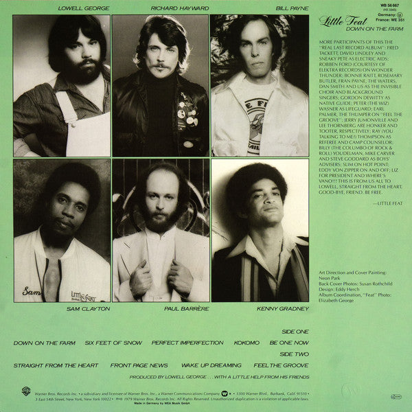 Little Feat ~ Down On The Farm (Vinyl) - Djungel & Jazz