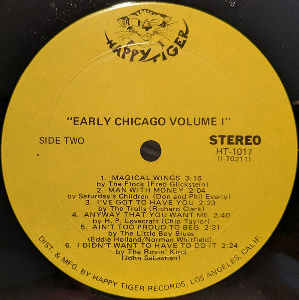 Various : Early Chicago Volume 1 (LP, Comp)