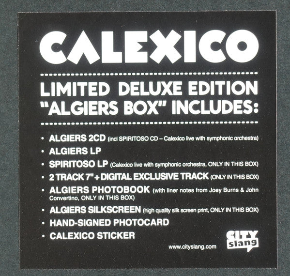 Calexico : Algiers (LP, Album, Emb + LP, Gat + 7" + 2xCD + Box, Dlx, L)