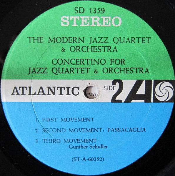 The Modern Jazz Quartet ~ The Modern Jazz Quartet & Orchestra (Vinyl) - Djungel & Jazz