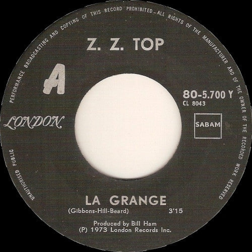 Z.Z. Top ~ La Grange (Vinyl) - Djungel & Jazz