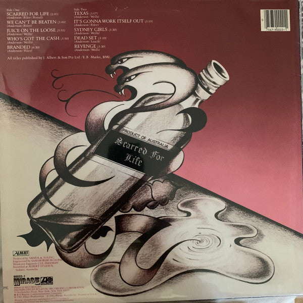 Rose Tattoo : Scarred For Life (LP, Album)