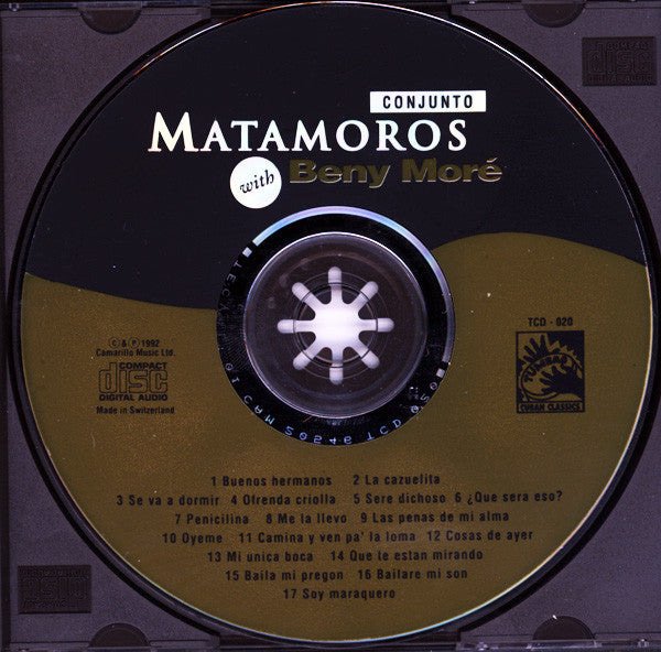 Conjunto Matamoros With Beny Moré ~ Conjunto Matamoros With Beny Moré (Vinyl) - Djungel & Jazz