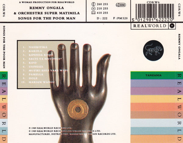 Remmy Ongala & Orchestre Super Matimila ~ Songs For The Poor Man (Vinyl) - Djungel & Jazz