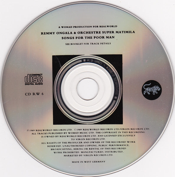 Remmy Ongala & Orchestre Super Matimila ~ Songs For The Poor Man (Vinyl) - Djungel & Jazz