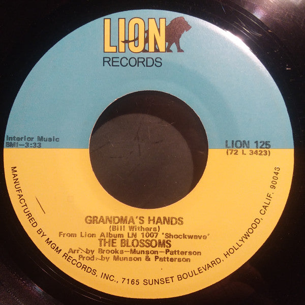 The Blossoms ~ Grandma's Hands / Cherish What Is Dear To You (While It's Near To You) (Vinyl) - Djungel & Jazz