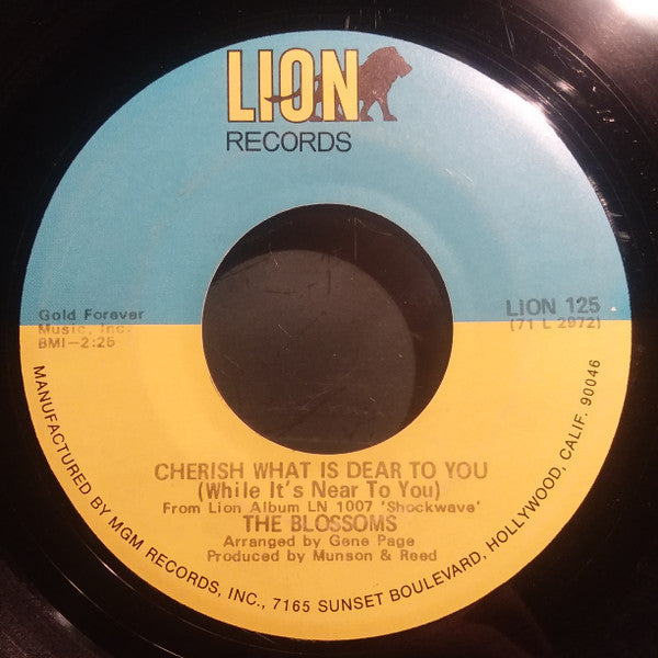 The Blossoms ~ Grandma's Hands / Cherish What Is Dear To You (While It's Near To You) (Vinyl) - Djungel & Jazz