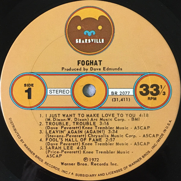Foghat ~ Foghat (Vinyl) - Djungel & Jazz