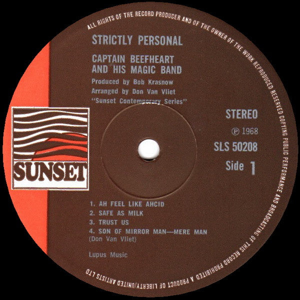 Captain Beefheart And The Magic Band ~ Strictly Personal (Vinyl) - Djungel & Jazz