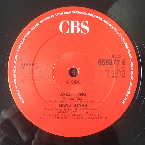 Gang Starr ~ Jazz Thing (Vinyl) - Djungel & Jazz