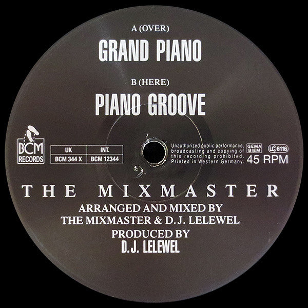 The Mixmaster ~ Grand Piano (Vinyl) - Djungel & Jazz