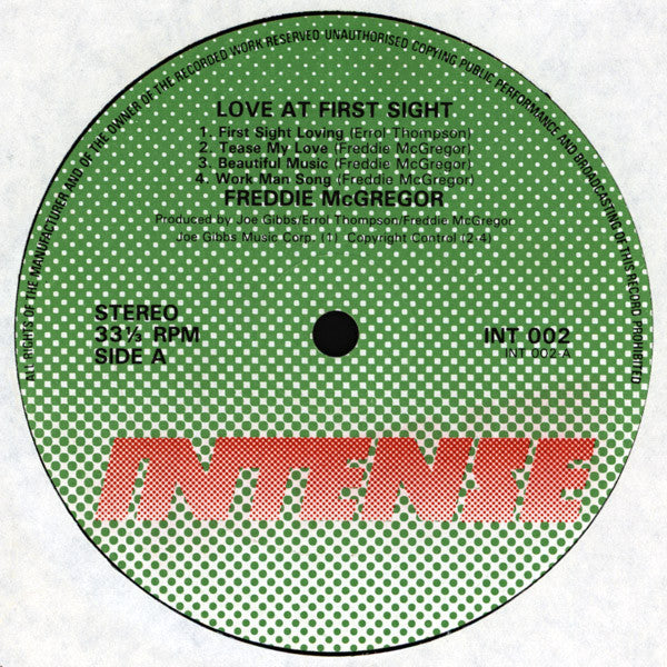 Freddie McGregor : Love At First Sight (LP, Album)