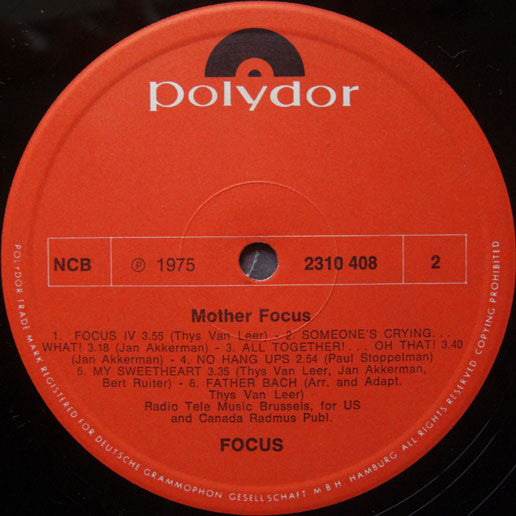 Focus ~ Mother Focus (Vinyl) - Djungel & Jazz