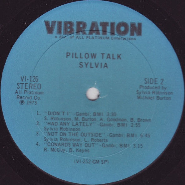 Sylvia Robinson ~ Pillow Talk (Vinyl) - Djungel & Jazz