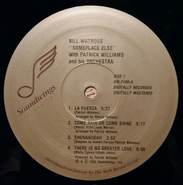 Bill Watrous With Patrick Williams And His Orchestra ~ Someplace Else (Vinyl) - Djungel & Jazz