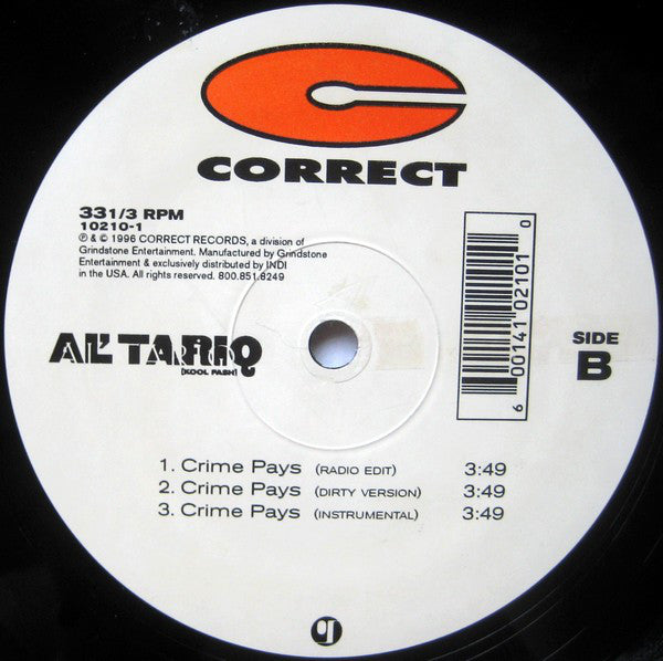 Al' Tariq ~ Everybody's Talkin' / Crime Pays (Vinyl) - Djungel & Jazz