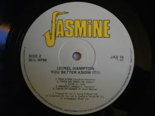 Lionel Hampton : You Better Know It!!! (LP, Album, RE)