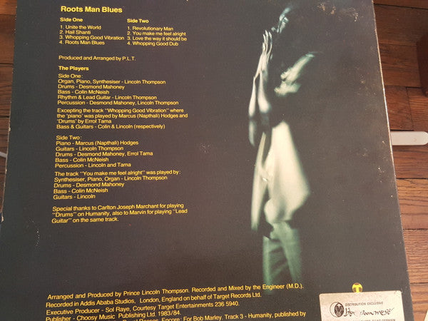 Prince Lincoln Thompson And The Royal Rasses : Roots Man Blues (LP, Album)