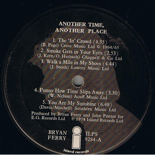 Bryan Ferry ~ Another Time, Another Place (Vinyl) - Djungel & Jazz