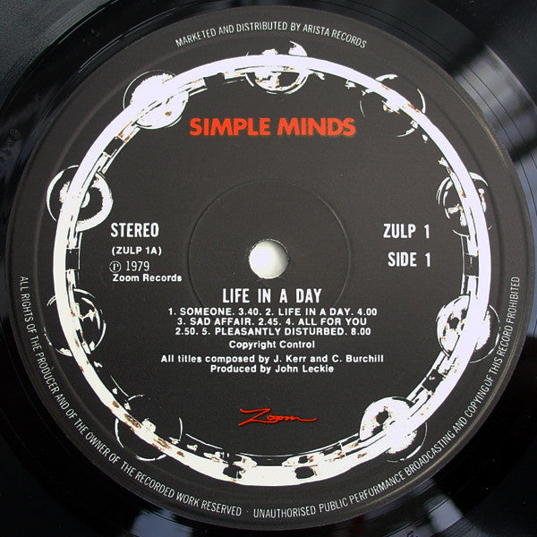 Simple Minds ~ Life In A Day (Vinyl) - Djungel & Jazz