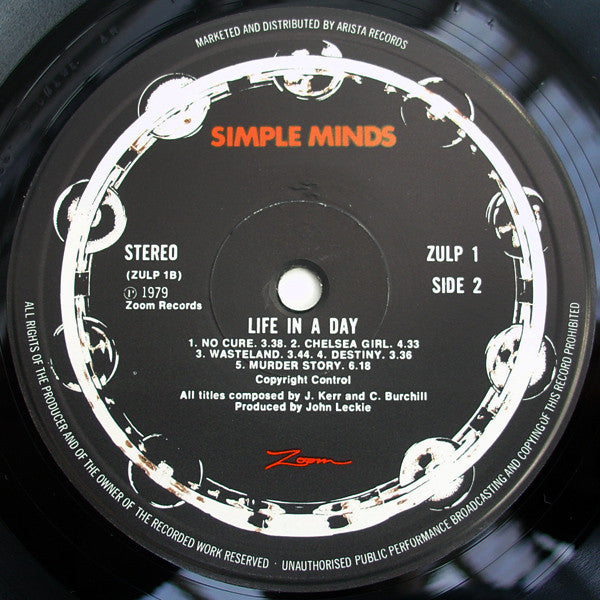 Simple Minds ~ Life In A Day (Vinyl) - Djungel & Jazz