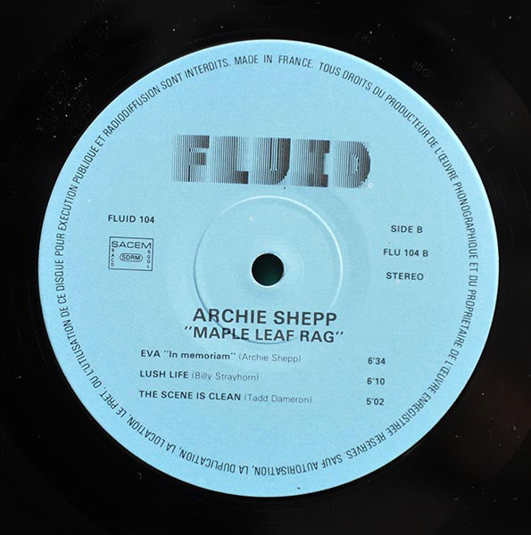 Archie Shepp ~ Maple Leaf Rag (Vinyl) - Djungel & Jazz