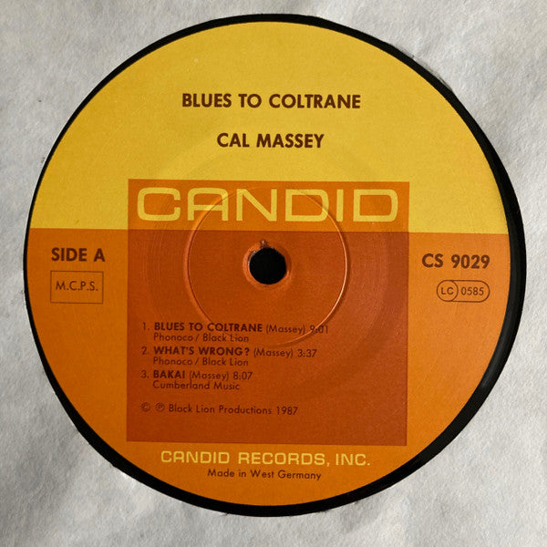 Cal Massey ~ Blues To Coltrane (Vinyl) - Djungel & Jazz