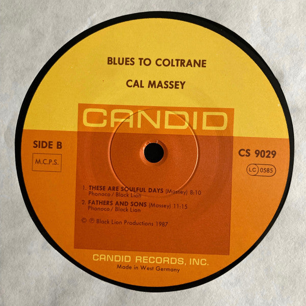 Cal Massey ~ Blues To Coltrane (Vinyl) - Djungel & Jazz