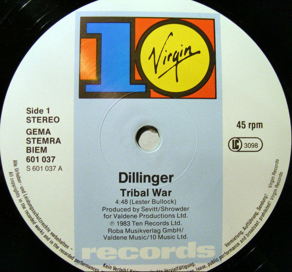 Dillinger ~ Tribal War / War Dubbing (Vinyl) - Djungel & Jazz