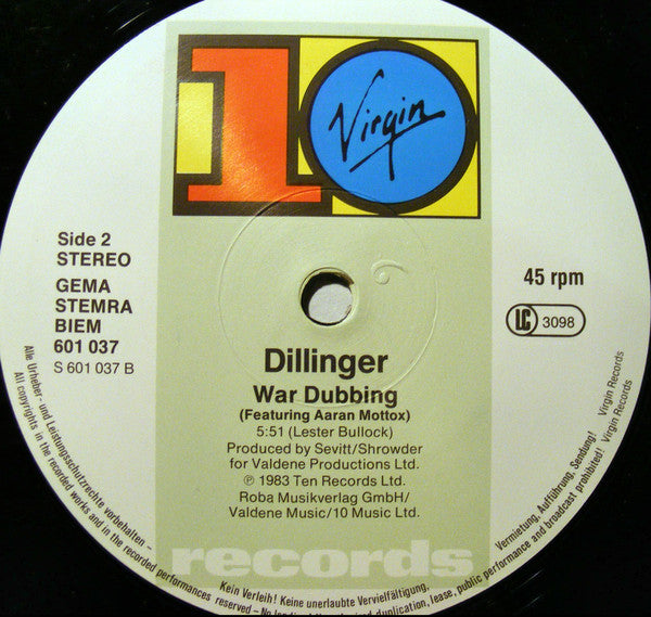 Dillinger ~ Tribal War / War Dubbing (Vinyl) - Djungel & Jazz