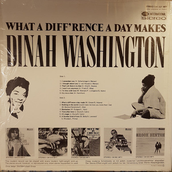 Dinah Washington : What A Diff'rence A Day Makes (LP, Album, RE)