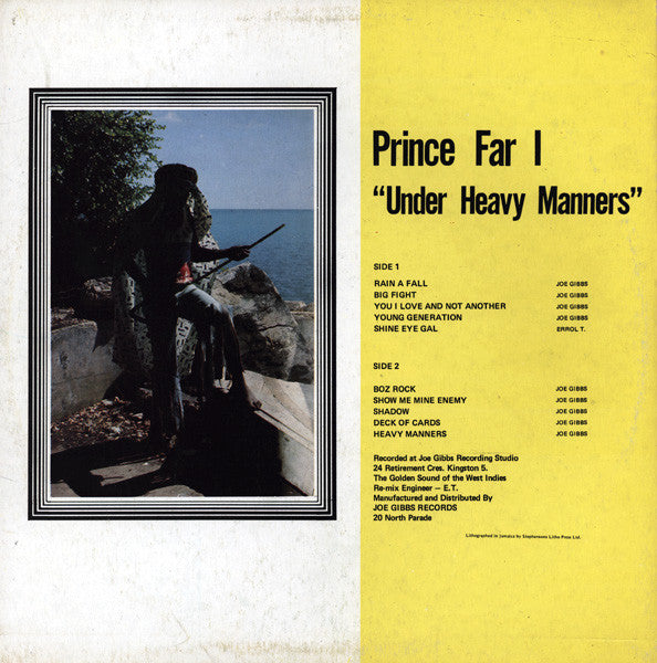 Prince Far I : Under Heavy Manners (LP, Album, RE)