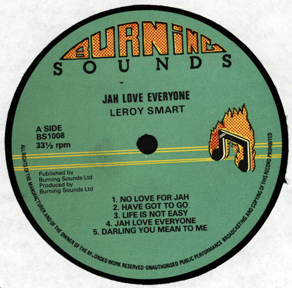 Leroy Smart : Jah Loves Everyone (LP, Album)