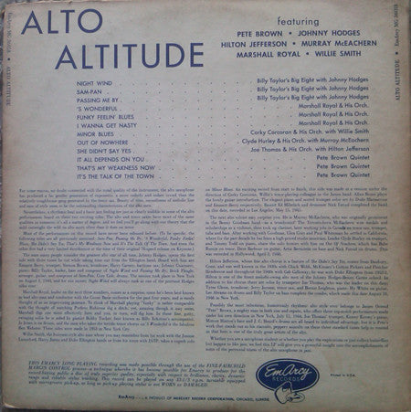 Various ~ Alto Altitude (Vinyl) - Djungel & Jazz