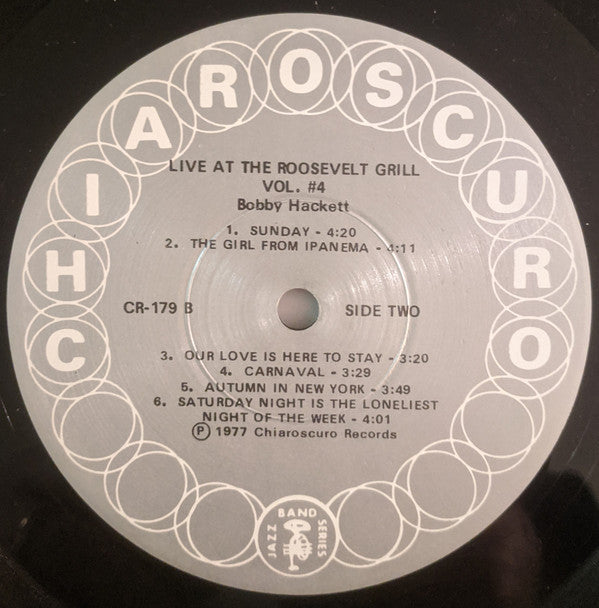 Bobby Hackett With Vic Dickenson : Live At The Roosevelt Grill Volume Four (LP)