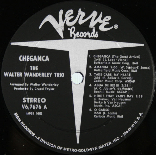 Walter Wanderley Trio ~ Cheganca (Vinyl) - Djungel & Jazz
