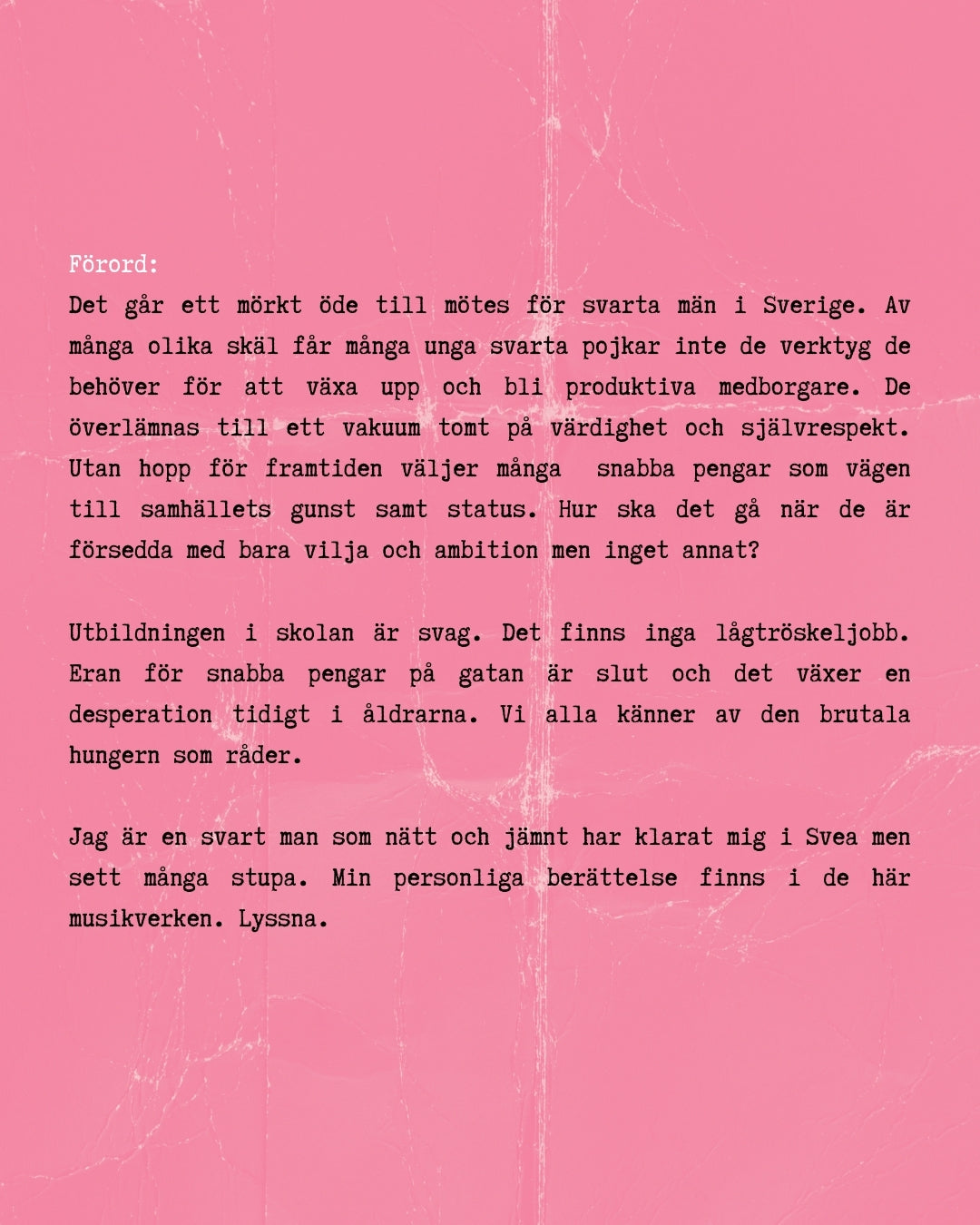Ndreyah Kasubi, Andrew, Iron African ~ Brutal Hunger (En Svart Mans Mörka Öde I Svea) (Vinyl) - Djungel & Jazz