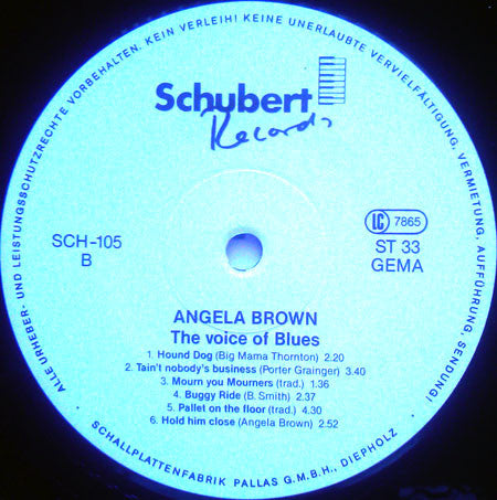 Angela Brown (6) : The Voice Of Blues (LP, Album)