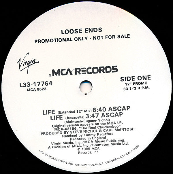 Loose Ends : Life (12", Promo)