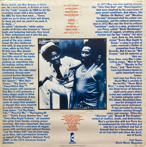 Max Romeo & The Upsetters : War Ina Babylon (LP, Album, RE, Blu)