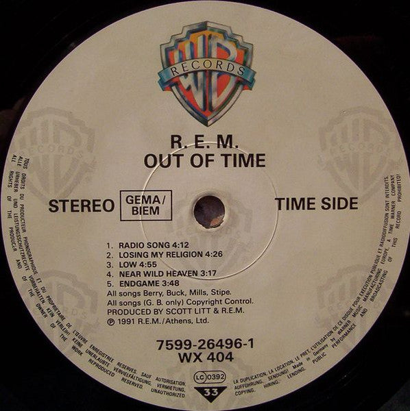 R.E.M. ~ Out Of Time (Vinyl) - Djungel & Jazz