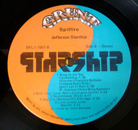 Jefferson Starship ~ Spitfire (Vinyl) - Djungel & Jazz