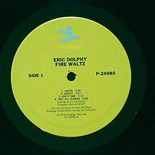 Eric Dolphy : Fire Waltz (2xLP, Comp, RM)