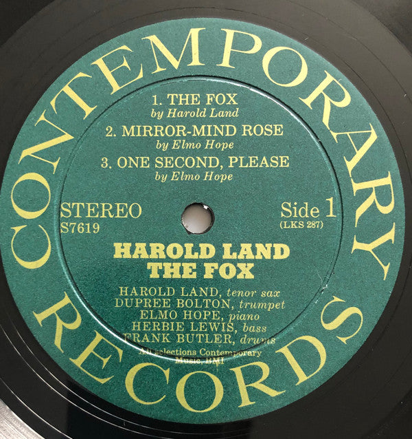 Harold Land ~ The Fox (Vinyl) - Djungel & Jazz