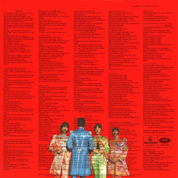 The Beatles : Sgt. Pepper's Lonely Hearts Club Band (LP, Album, RE, RM, 180)