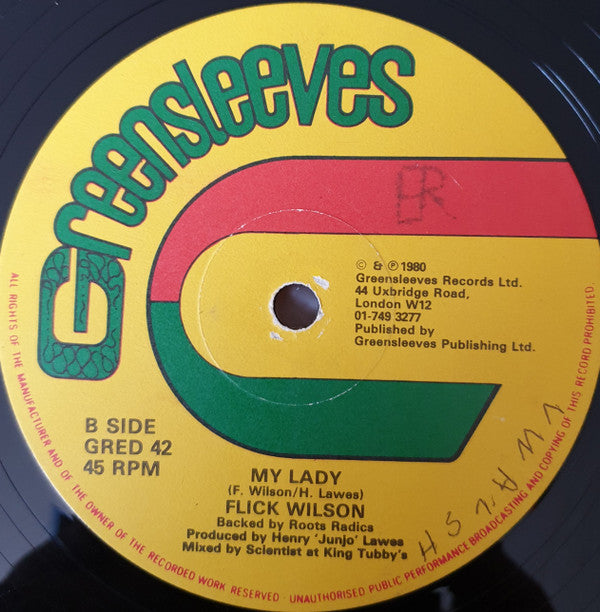 Eek-A-Mouse / Flick Wilson : Noah's Ark / My Lady (12")